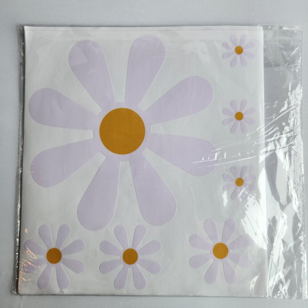 Daisy Vinyl Waterproof Car Decals 133 Flowers Self-Adhesive 1.4"-7.5" Removable